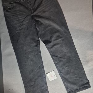 Black Straight-Leg Jeans